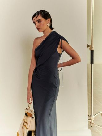 Semicouture Abito lungo Clara blu