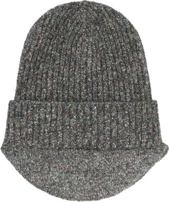 RANRA Gebreide muts - Heren - Hoeden - Grijs - ONE Size - Katoen - Accessoires