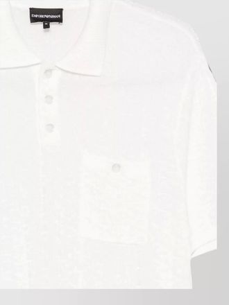 Emporio Armani knitted short-sleeve polo shirt