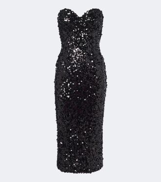 Dolce & Gabbana Abito bustier con paillettes
