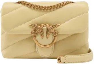 Pinko Baby Love Bag Puff - Dames - Schoudertassen - Geel - ONE Size - Leer - Tassen
