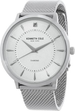 Kenneth Cole Diamond Quartz Silver Dial Mens Watch KCWGG2653004