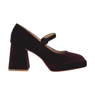 Alma En Pena Schoen met brede hak en bandje - Dames - Pumps - Rood - 41 EU - Schoenen