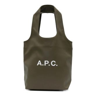 A.P.C. Tote Bags, female, Green, Size: ONE SIZE Ninon Small Tote