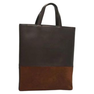 Burberry Pre-owned Cuero bolsos-de-mano - Pre-owned - Mujer - Marr&oacute;n - ONE SIZE
