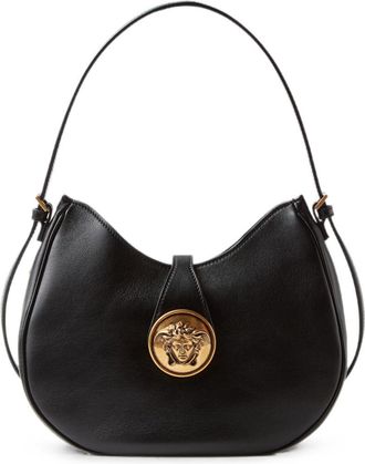 Versace Embl&egrave;me leren hobotas