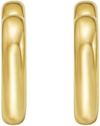 Tresorra Sterling Silver Gold Plated Open Heart Earring