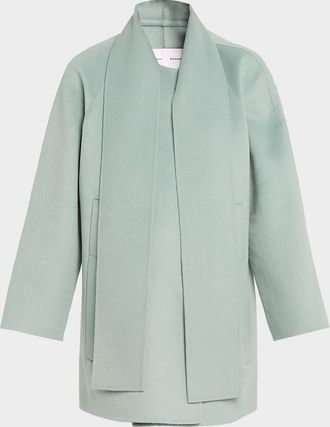 Proenza Schouler Brisa Wool-Cashmere Scarf Coat