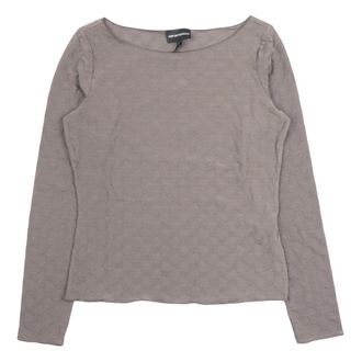 Emporio Armani Long Sleeve Tops - Dames - Longsleeves - Beige - M - Tops