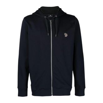 Paul Smith Felpa con zip e cappuccio Logo Zebra - - Sweatshirts & Hoodies - Uomo - Blu - S