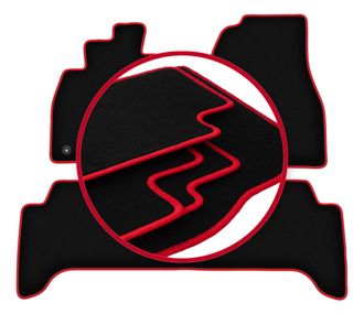 OEM Alfombrillas Carlux-red Para Toyota Land Cruiser J100 Todoterreno (1998-2007)