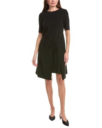 Lafayette 148 New York Tie Front Mini Dress