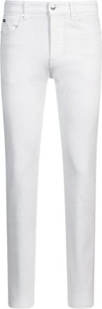 BOSS Delaware slim-fit jeans in white comfort-stretch denim