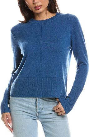 Fort&eacute; Cashmere Exposed Seam Crewneck 100% Cashmere Sweater