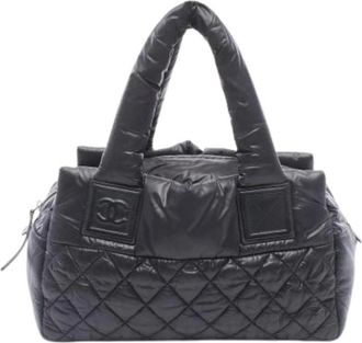 Chanel Borsa a mano Pre-owned in nylon - - Pre-owned - Donna - Nero - ONE SIZE