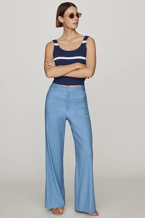 Maeve Jude Linen Stretch Trousers Pants
