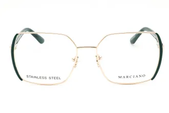 Guess GM50014 Oversized Metal Frame Eyeglasses - Gray