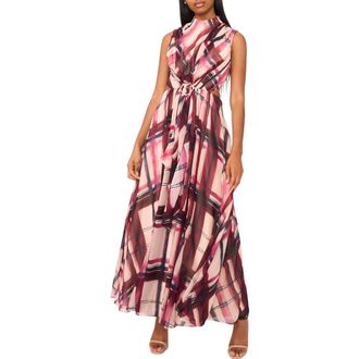 Parker The Evette Mock Neck Evening Dress in Zinfandel at Nordstrom Rack, Size 14