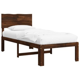 vidaXL Estructura De Cama Individual Con Cabecera Rostock Vidaxl