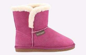 Hush Puppies Ashleigh Nepbont Dames Roze Pantoffels