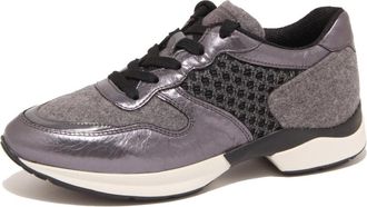 Tod's Vintage Stijl Sportschoen - Dames - Sneakers - Grijs - 37 EU - Leer - Schoenen