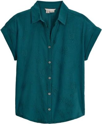 Royal Robbins Oasis S/S Bluse f&uuml;r Damen | blau