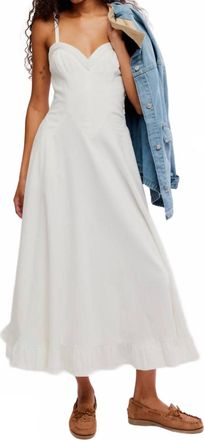 Free People Womens Another Season Midi Dress In White