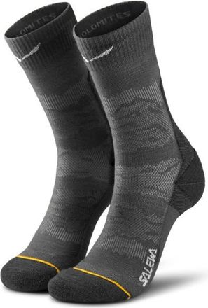 Salewa Ortles AM Crew Sock Wandersocken f&uuml;r Herren | grau/schwarz