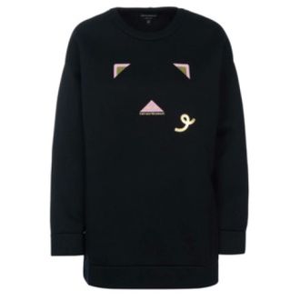 Emporio Armani Dames, Sweatshirts & Hoodies, Zwart, Maat: XS Katoen