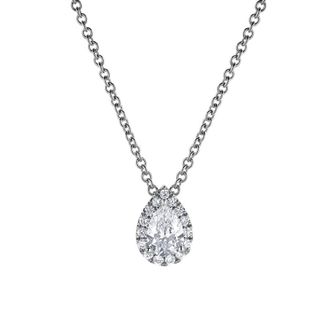 Grown Brilliance 14KT White Gold 0.42 Carat Lab Grown Diamond Pendant Necklace for Women
