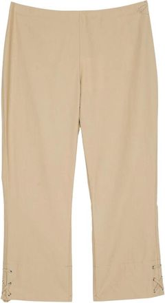 Twinset Broeken, Dames, Beige, XS, Katoen, Beige Katoenen Broek