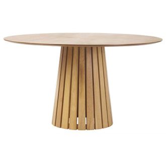 Miliboo Mesa Redonda De Roble Claro Dita De 137 Cm