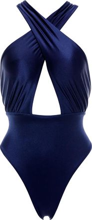 Agua Bendita Costume intero con spalline incrociate - Blu