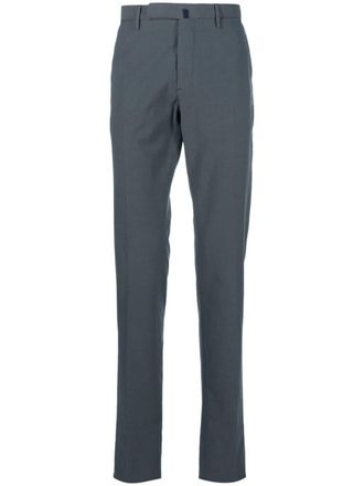 Incotex tailored dot-detail trousers - Blue