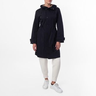 Burberry Womens Black Recycled Nylon Parka, Size XX-Small