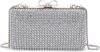 Self Portrait Crystal Chainmail Clutch Bag