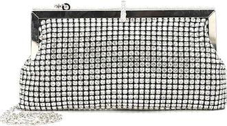 Unze Women TERESA Diamond Stone Fancy Clutch