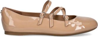 Guess Co straps buckle ballet flat - women - Polyurethane - 38 - Neutrals