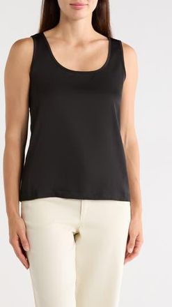Elie Tahari Scoop Neck Tank in Black at Nordstrom Rack, Size X-Small