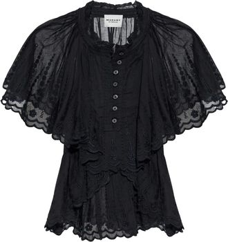 Isabel Marant Dames, Blouses & Shirts, Zwart, Maat: XS Katoen