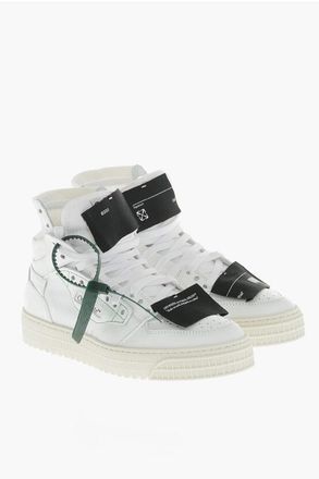 Off-white High Sneakers 3.0 OFF COURT in Leather and Fabric with Contr size 38