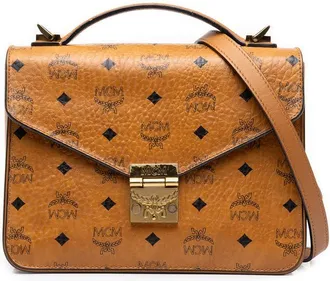 MCM Pre-owned MCM Medium Visetos Coated Canvas Patricia Top Handle Bag Ladies 9DU9LFH38VG5F2D3