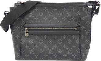 Louis Vuitton Black Coated Canvas Shoulder Bag (Pre-Owned)