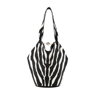 Khaite Mini Lotus Tote - Dames - Schoudertassen - Wit - ONE Size - Leer - Tassen