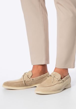 Wittchen beige su&egrave;de mocassins voor heren