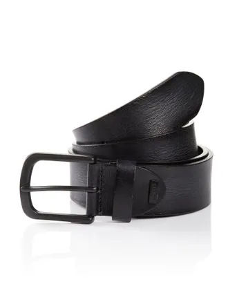 Monti Lederg&uuml;rtel MONTI DALLAS, Herren, Gr. 11,5, schwarz, Rindsleder, unifarben, G&uuml;rtel Lederg&uuml;rtel, mit starkem Kontrast