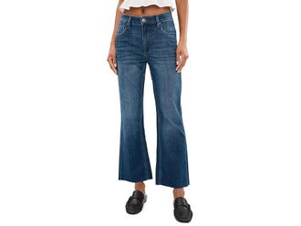 Kut from the Kloth Kelsey High-Rise Fab Ab Ankle Flare in Flourish Womens Jeans Flourish : 16 27.5, Denim