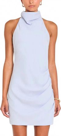 Amanda Uprichard Chantel Halter Mini Dress In Arctic