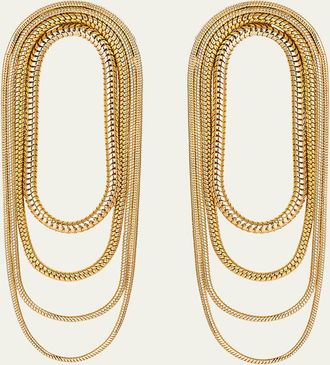 Fernando Jorge 18k Yellow Gold Multi-Chain Earrings