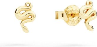 Dodo ORECCHINI MINI STUD SERPENTE ORO GIALLO